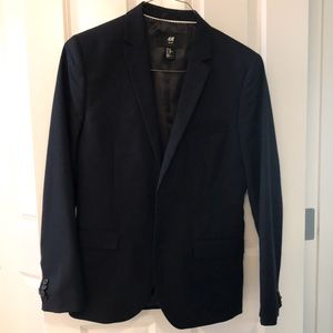 H&M Navy Slim Fit Suit.  36R Jacket with 32R pant